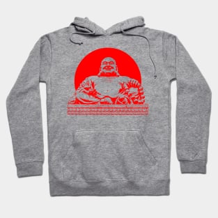 Buddhism Art Red Color Hoodie